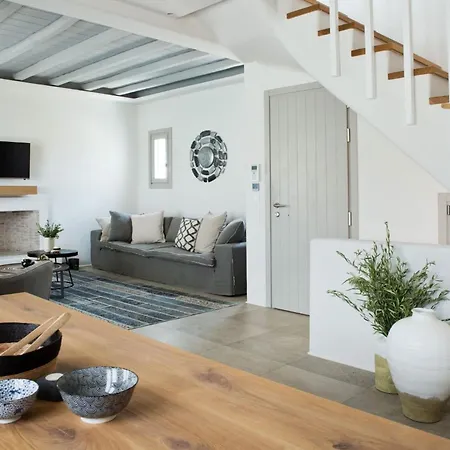 فيلة Elegant Mykonos White Satin Private Gym 4 Bedrooms Sea View
