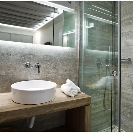 Elegant Mykonos White Satin Private Gym 4 Bedrooms Sea View Villa *