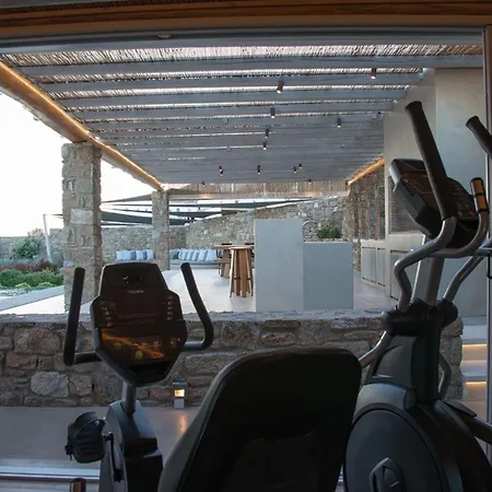 Elegant Mykonos White Satin Private Gym 4 Bedrooms Sea View