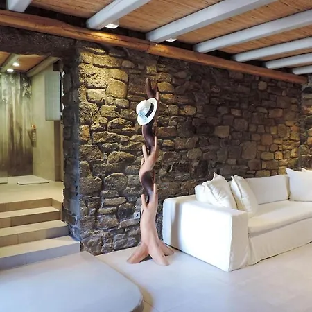 Villa Elegant Mykonos White Satin Private Gym 4 Bedrooms Sea View Tourlos