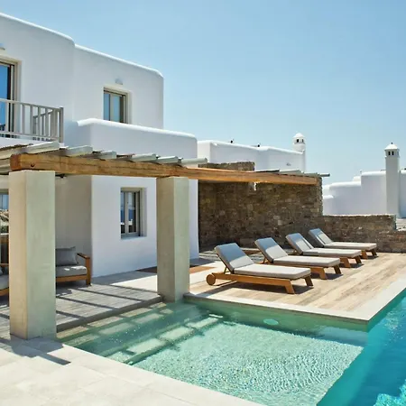 Elegant Mykonos White Satin Private Gym 4 Bedrooms Sea View